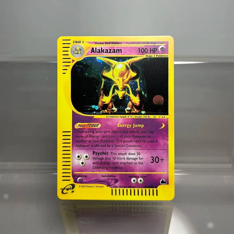 PKM-Karten Steelix Alakazam Scizor Einzelfolienkarten Raichu Slowking Game Collection-Karten PTCG-Ersatzkarten Aquapolis-Serie — image 8