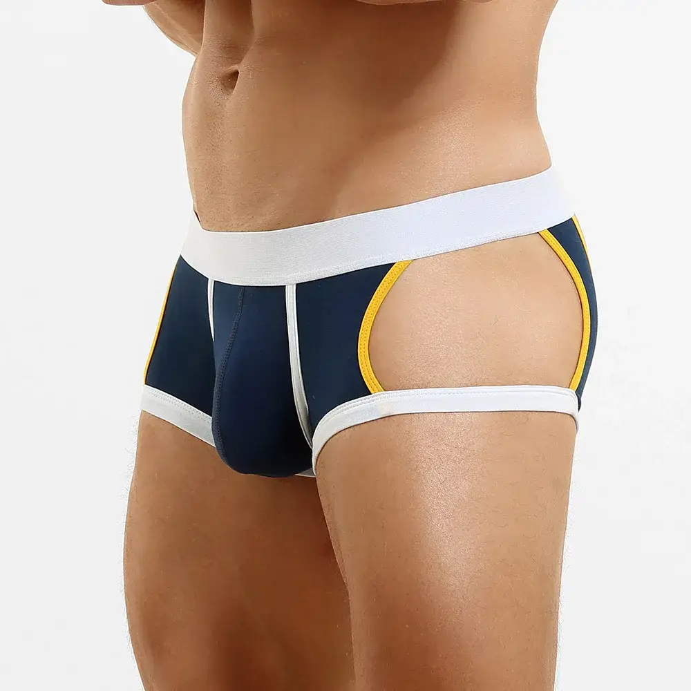 Men's Low-Waist U-Shape Flat Briefs Underwear Trendy Side-Light Design Comfortable Innerwear for Men — image 17
