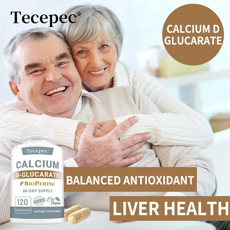 Calcium D-Gluconate Capsules - for Liver Detox & Cleansing Fat Burning Prostate Metabolism Menopause Non-GMO Keto Friendly — image 4