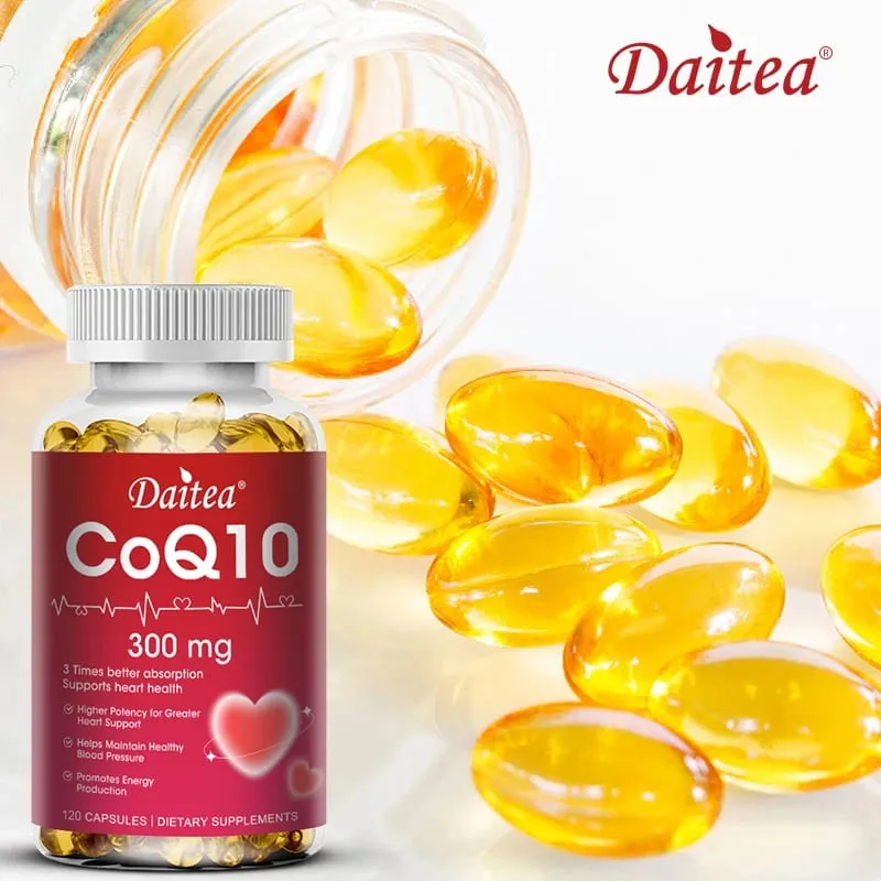 Sinusuportahan ng Coenzyme Q10 - 300 Mg ang Energy Cognitive Ability at Heart Brain and Cell Health Antioxidant Nagpapabuti ng Kalidad ng Pagtulog — image 4