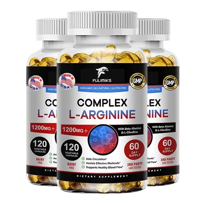 L-Arginine Nitric Oxide Supplement Helps Build Muscle and Supports Blood Flow Circulation Nutrient Delivery and Pumping — image 10