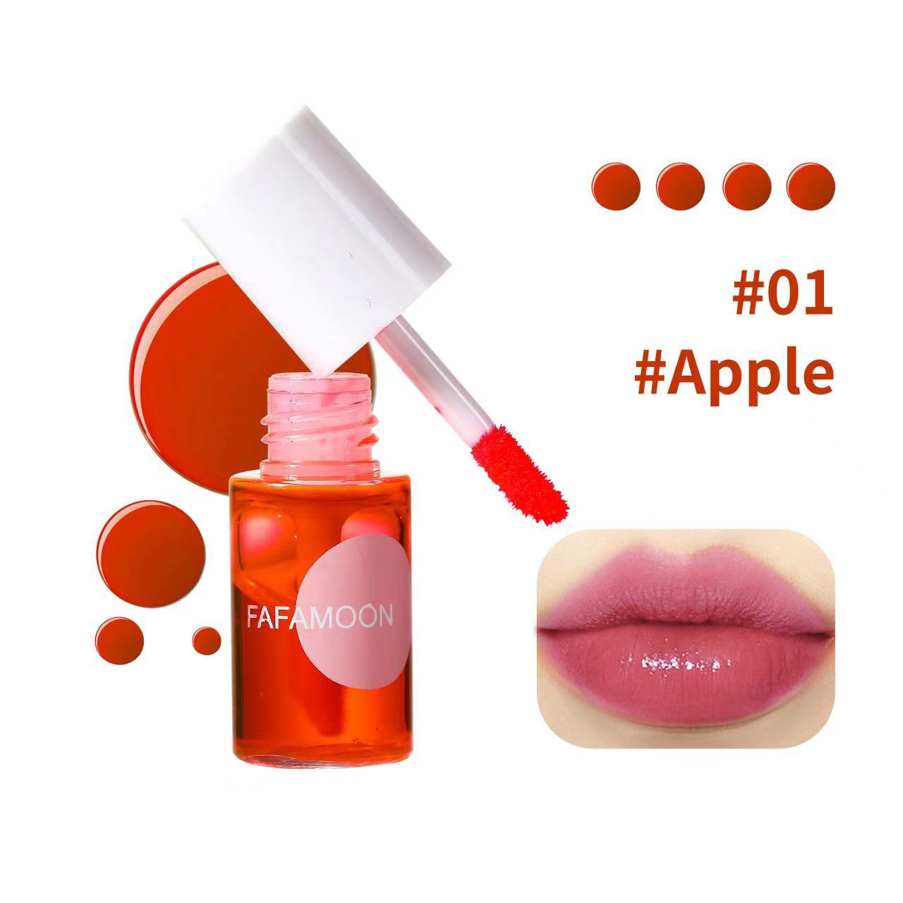 Fruity Lip Tint Water Gloss Tint Moisturizing Waterproof Liquid Lipstick Non-Stick High Pigment Long-Lasting Vibrant Colors