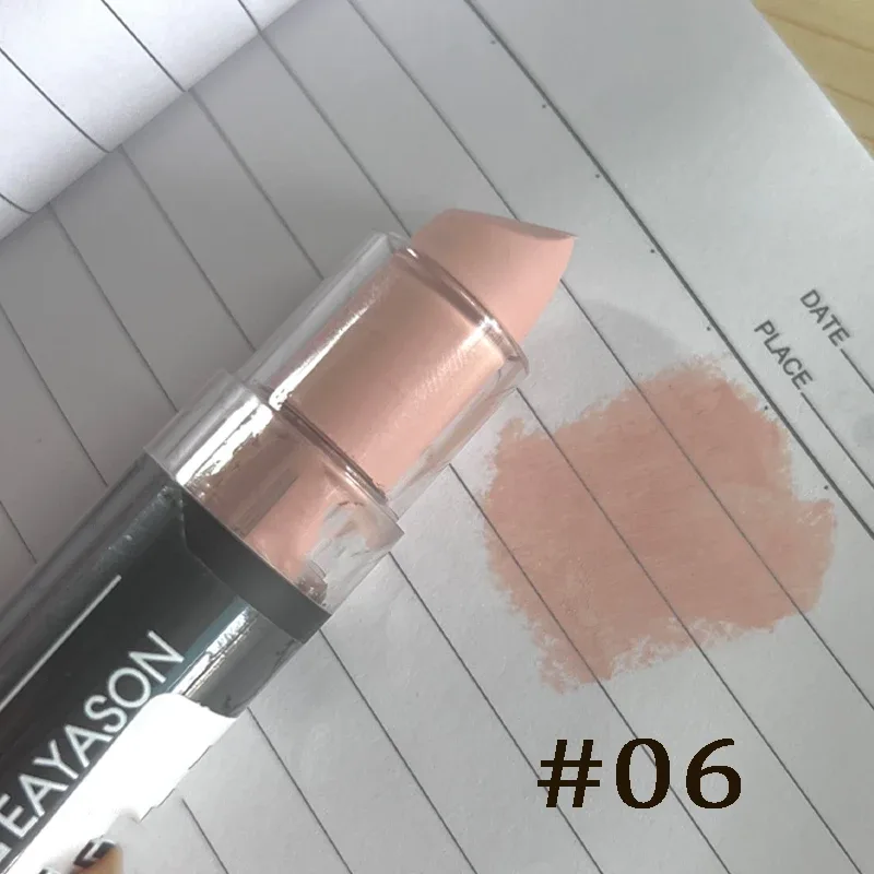 Clay Nude Lip Primer Concealer Cover Dark Lips Stick Long Lasting Gothic Matte Black Halloween White Cosplay Makeup Lip Base