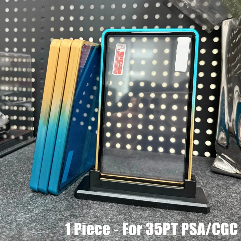 Multicolor Gradient Color Aluminum Alloy Trading Card Protect Holder Metal Case For 35PT PSA CGC Graded Card — image 16