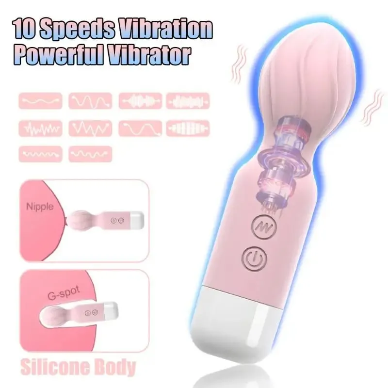 S-ที่มีประสิทธิภาพ Magic-Wand AV Vibrator หญิง Clitoris Stimulator G Spot Massager สินค้าสำหรับผู้ใหญ่ผลิตภัณฑ์เพศของเล่นสำหรับผู้หญิง 18 +