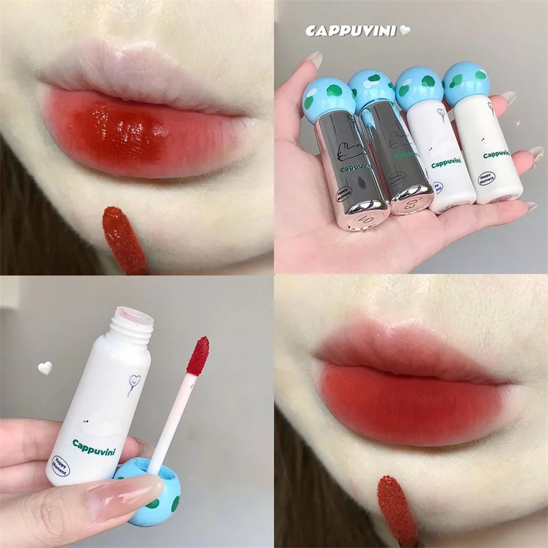 Velvet Matte Lip Mud Cute Rabbit Liquid Lipstick Mousse Red Brown Long Lasting Smooth Lip Gloss Lips Makeup Student Cosmetics — image 10