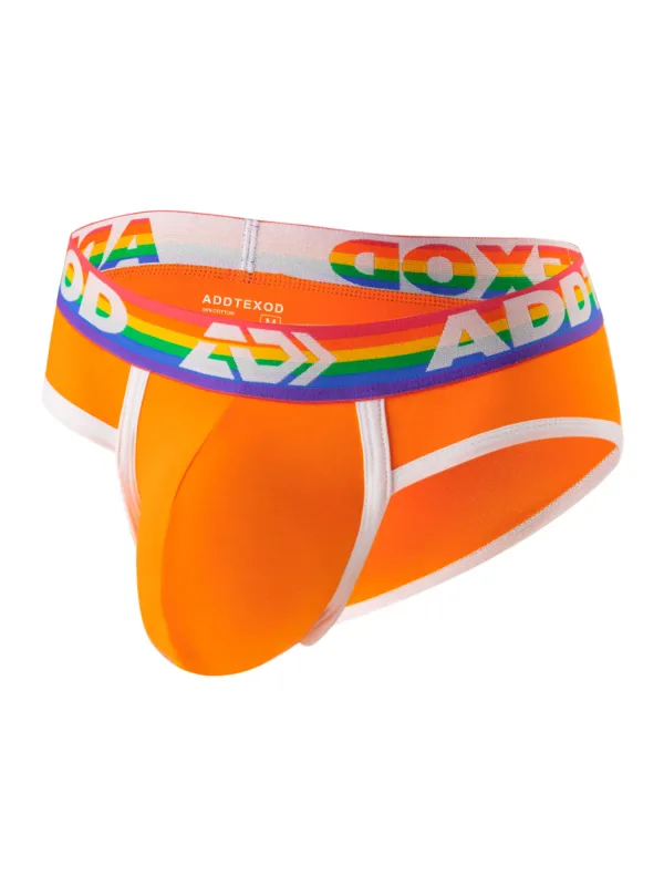 Sexy Men Underwear Rainbow Belt Multi Colored Youth Low Waist U Convex Pouch Brief Teenager Cotton Breathable Comfortable Bikini — image 14