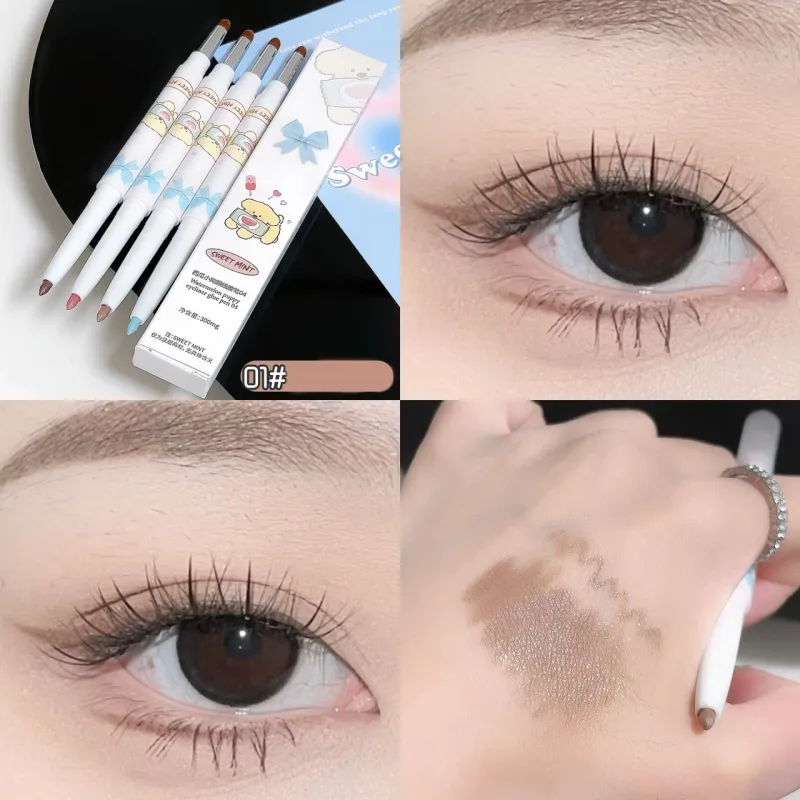 Silky Eye Liner Pencil Lying Silkworm Shadow Pen Natural Matte Green Pink Eyeliner Gel Easy To Color Waterproof Eye Make Up Tool