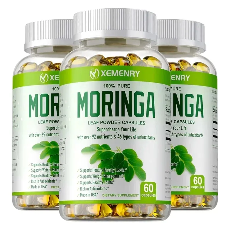 Organic Moringa Capsules - Strengthen The Immune System Promote Metabolism Enhance Energy Help Detoxification Anti-oxidation — image 10