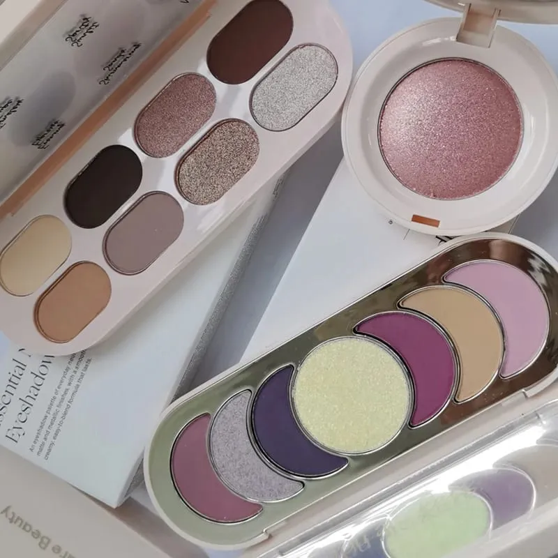Hot Brand Rare Beauty 8-colors Shimmer Matte Eyeshadow Plate Long Lasting Waterproof Makeup Cosmetics Powder Highlighter Blush — image 1