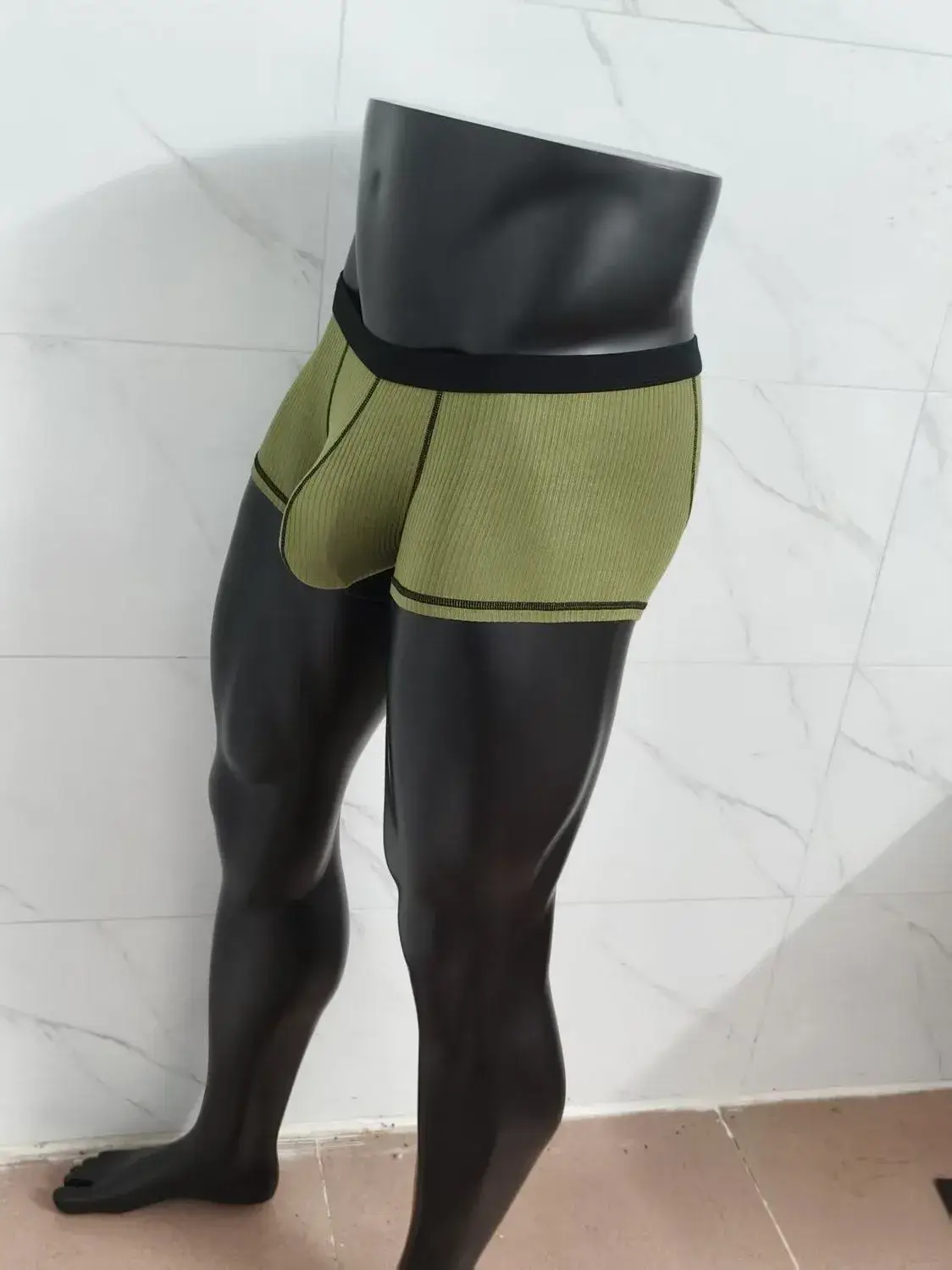Herrenunterwäsche mit großer Hodentasche und großer Stretchhose mit flachem Bein — image 9