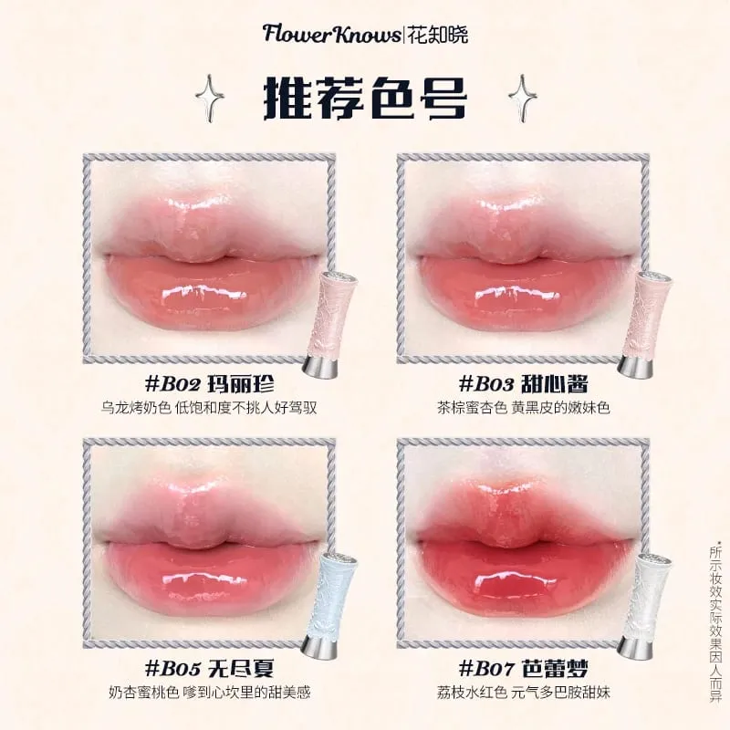 Flower Knowledge Swan Ballet Eyeshadow Lip Glaze Angel Lipstick Midsummer Night Blush Grooming Plate Set — image 3