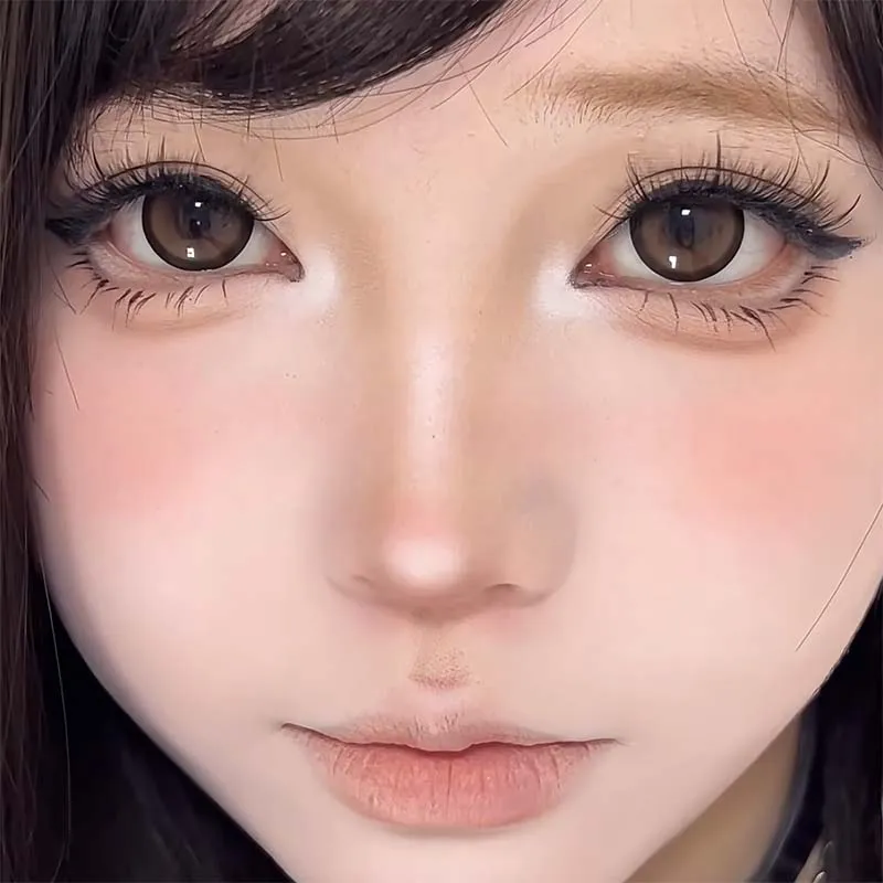 Cappuvini No Glue Needed False Eyelashes Natural Doll Eye Look Reusable Glueless Lashes Set for Wide Eyed Innocent Effect