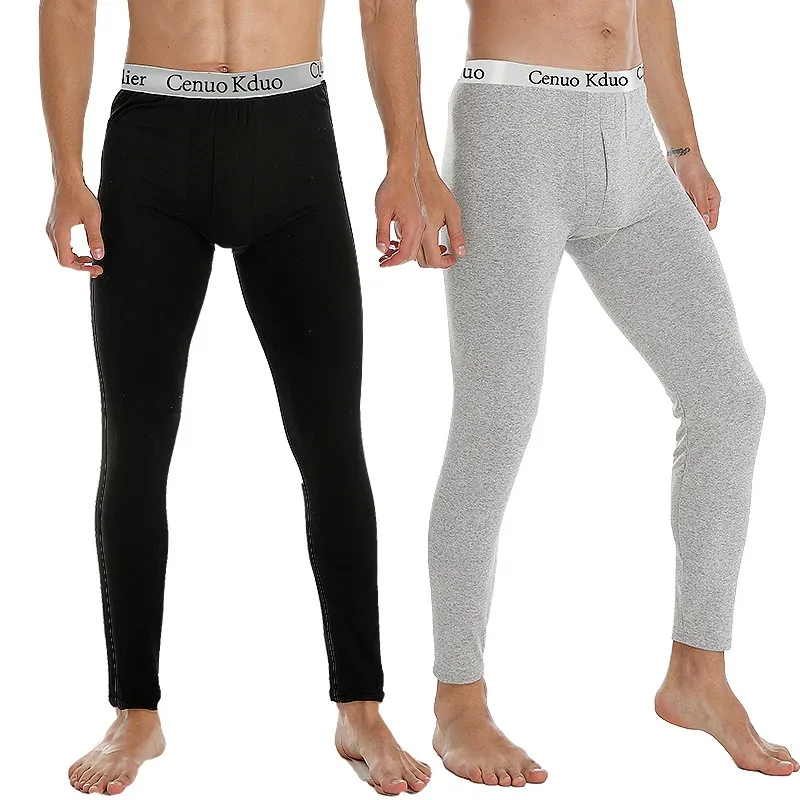 Men Long Johns Thermal Skin-Friendly Underwear Winter Warm Long Pants Male Soft Elastic Large Size Leggings Comfortable Tights — image 4