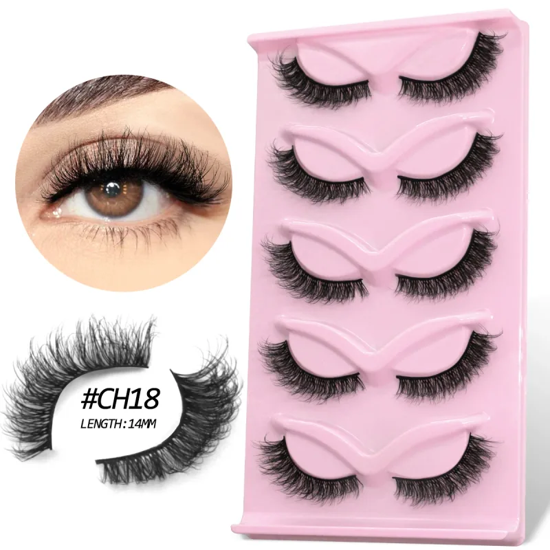 Cat Eye Lashes Look Natural Soft Faux Mink Eyelashes Long Winged End Eye Elongated Eye Tail Eyelashes Extension Makeup — image 11
