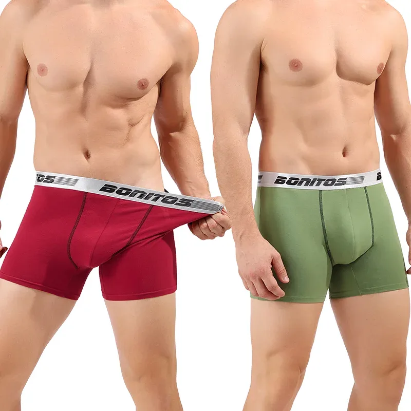 5 stücke männer Unterhosen Baumwolle Boxer Briefs Klassische Männer Höschen BONITOS Brief Elastischen Bund Boxer Unterwäsche Für Mann Shorts — image 5