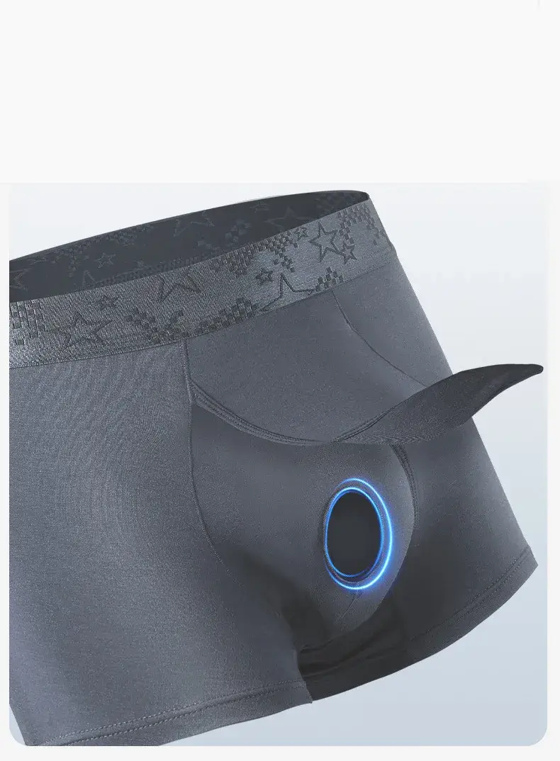 Boxer da uomo Pantaloncini Biancheria intima modale Mutandine da uomo Solido traspirante Proiettile Separazione Pouch Mutande Tronchi maschili Cueca Plus Size — image 2