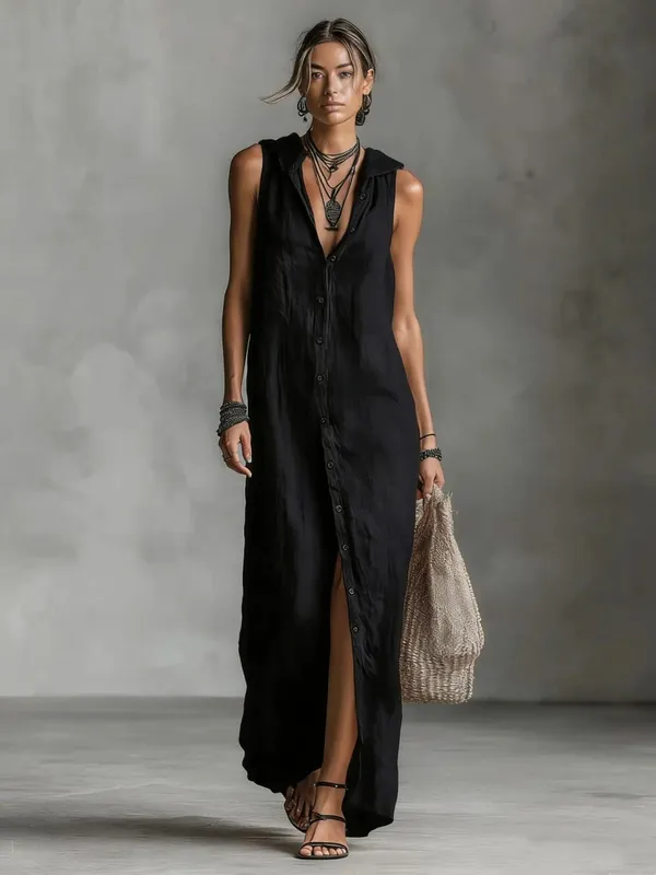New Summer Large-size Striped Print Long Large-spoke V-neck Dress Fashionable Casual Loose Elegant Pocket Dress Females