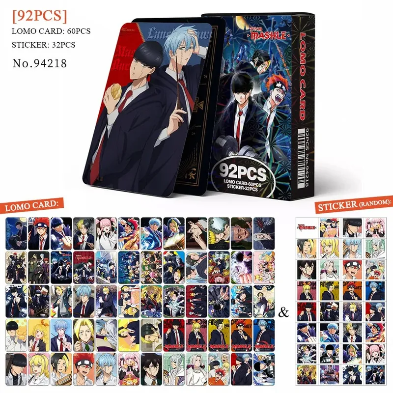 Anime atak tytanów‌ karta Lomo pocztówka zabawka Haikyuu aptekarz pamiętniki Honkai Star Rail karty kolekcjonerskie z naklejkami prezent