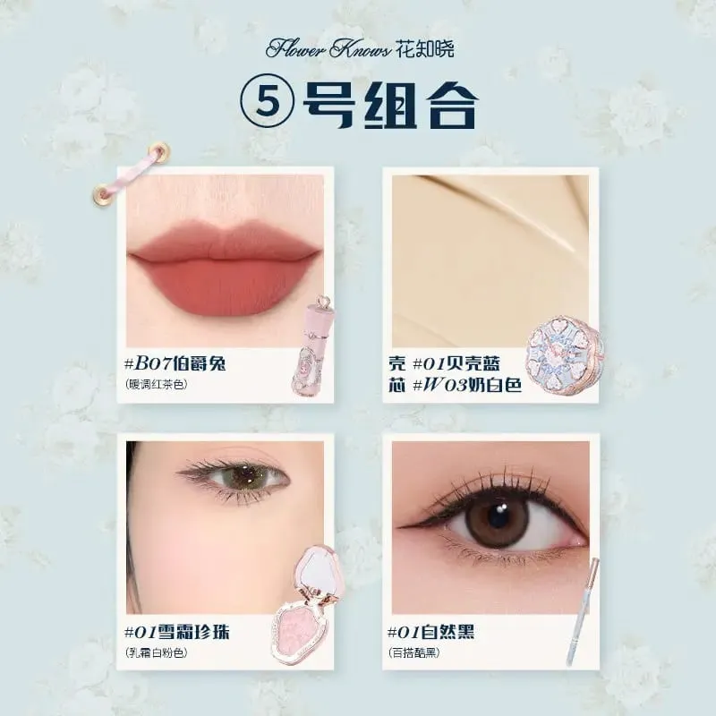 Flower Knows Bunny Garden 4-Piece Makeup Set Cushion BB Cream Liquid Lipstick Easy-Apply Blush Waterproof Eyeliner Cosmetics Kit — image 7