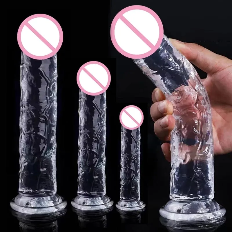 Realistic Dildo Jelly Penis Suction Cup Dildo 7 Size Female Masturbator Clitoral Stimulator Big Dick Lesbian Sex Toys For Women — image 2