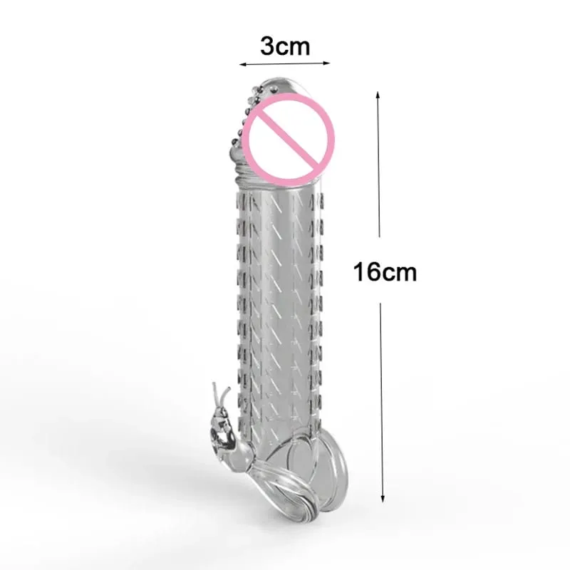 Realistisk Penis Extension Cock Sleeve Genanvendelig Silikone Penis Forstørrelse Forsinkelse Kondomer Til Mænd Dildo Enhancer Sexlegetøj Erotisk butik — image 22