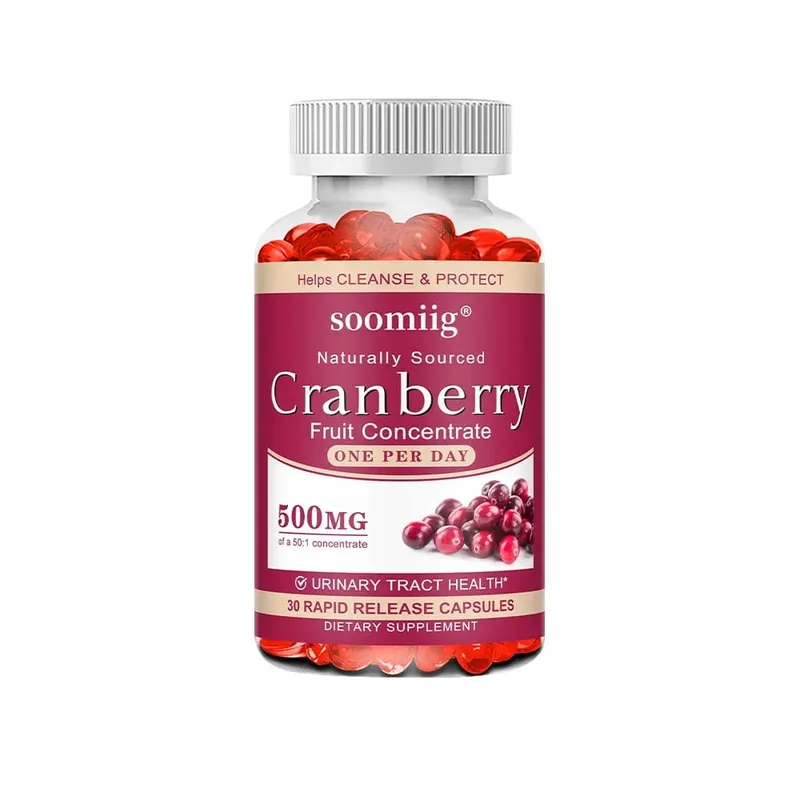 Organic Cranberry Capsules - Rich in Vitamin C Support Urinary Tract and Bladder Health Promote Cleansing Detoxification — image 8