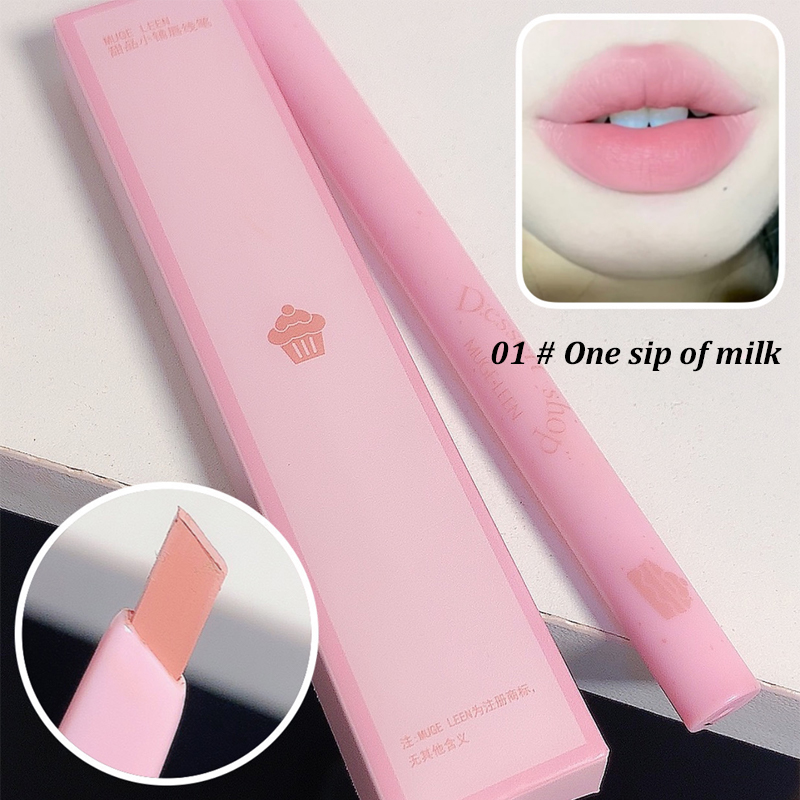 Dessert Lip Liner Automatic rotating waterproof lasting no color outline lip lipstick pen — image 11