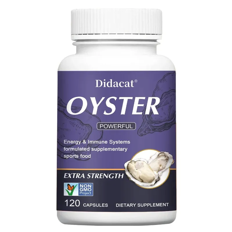 Oyster Extract - Support Athletic Performance Motivation and Immunity Nutritional Supplement 120 Capsules — image 9