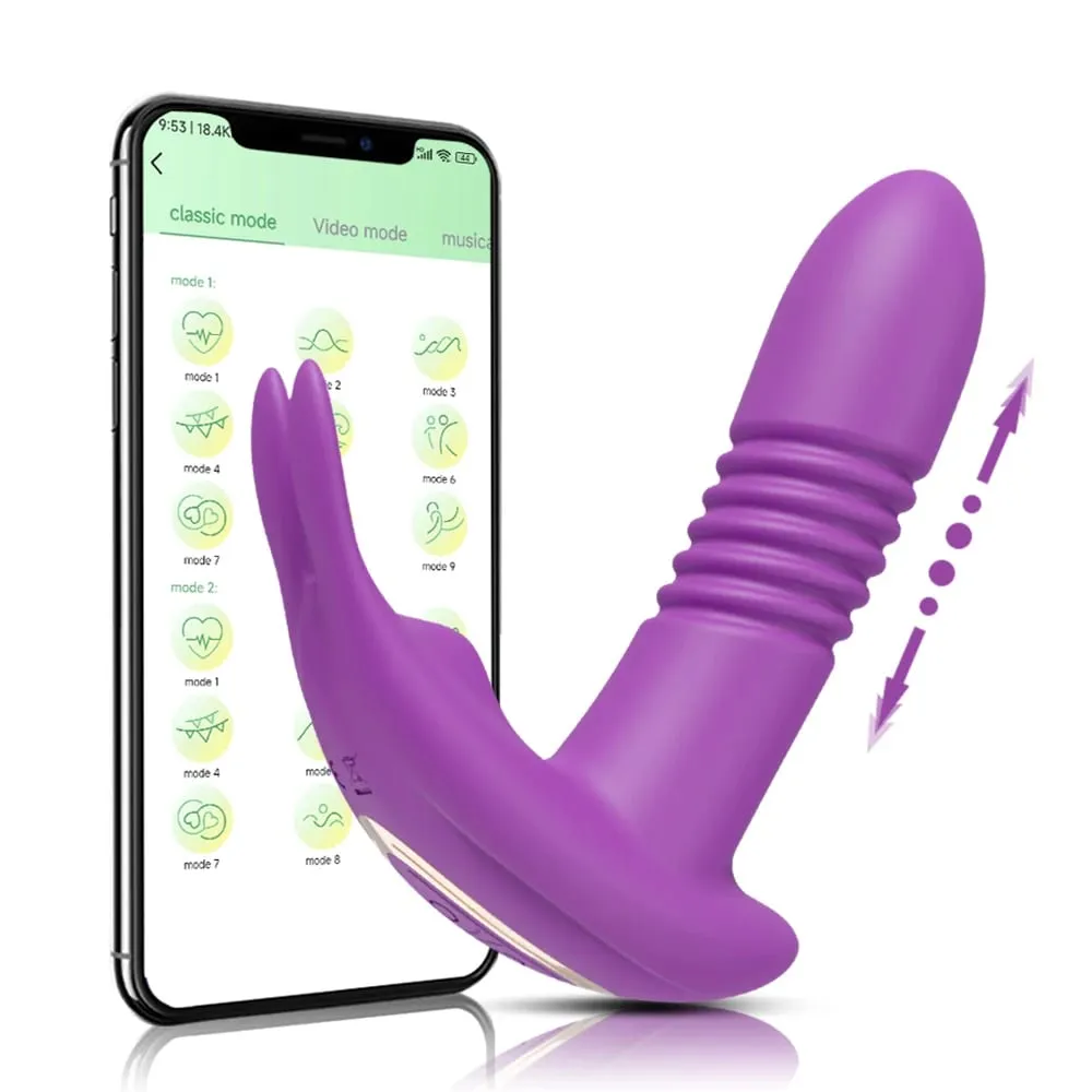 APP Thrusting Vibrator for Women Rotating Telescopic Dildo Bluetooth G Spot Clitoris Stimulator Sex Toy Female Masturbation — image 1