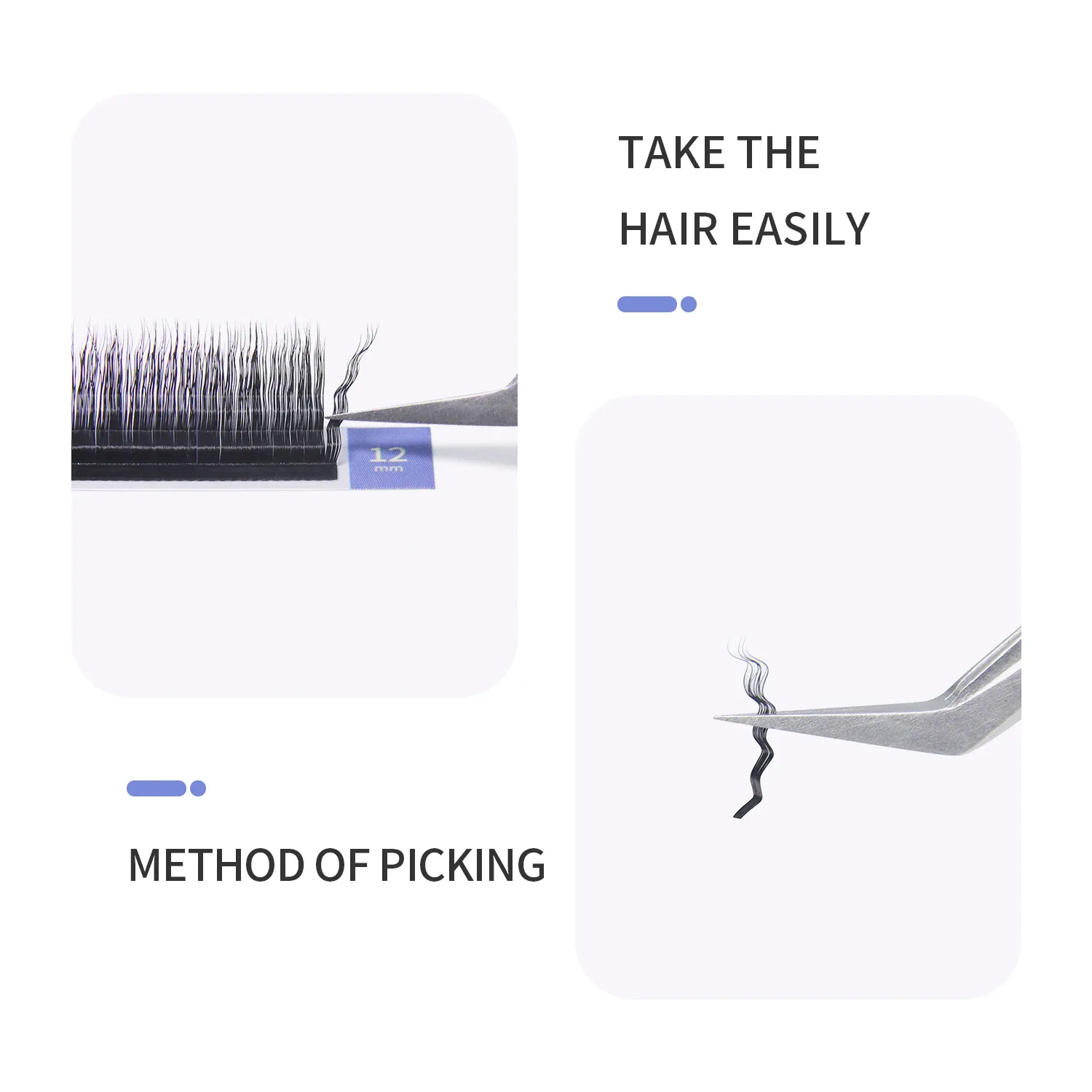 3D Curly Wool Lashes Curl Cat Eye Eyelashes Fluffy Thick Fasle Eyelashes Natural Long Handmade Eye Lashes Extension — image 4