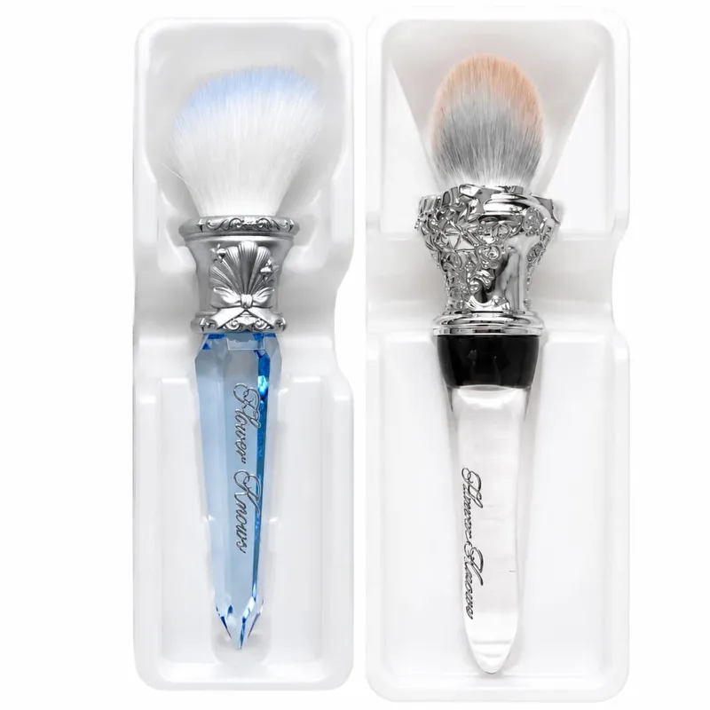 Flower Knows Makeup Brush Set 2pcs Swan Ballet Sweetie Bear Knight Unicorn Blush Brush Soft Synthetic Hair Cute Makeup Tools