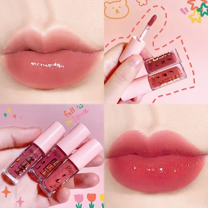 8 Colors Liquid Lipstick Waterproof Moisturizing Long Lasting Shiny Lip Gloss Natural Makeup Jelly Lip Glaze Shimmer Cosmetics — image 2