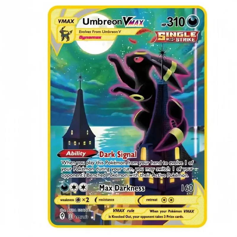 Van Gogh Museum Pokemon English Metal Card Anime Pikachu Charizard Mewtwo Shiny Letters Game Collection Card Kids Toy Gifts — image 32