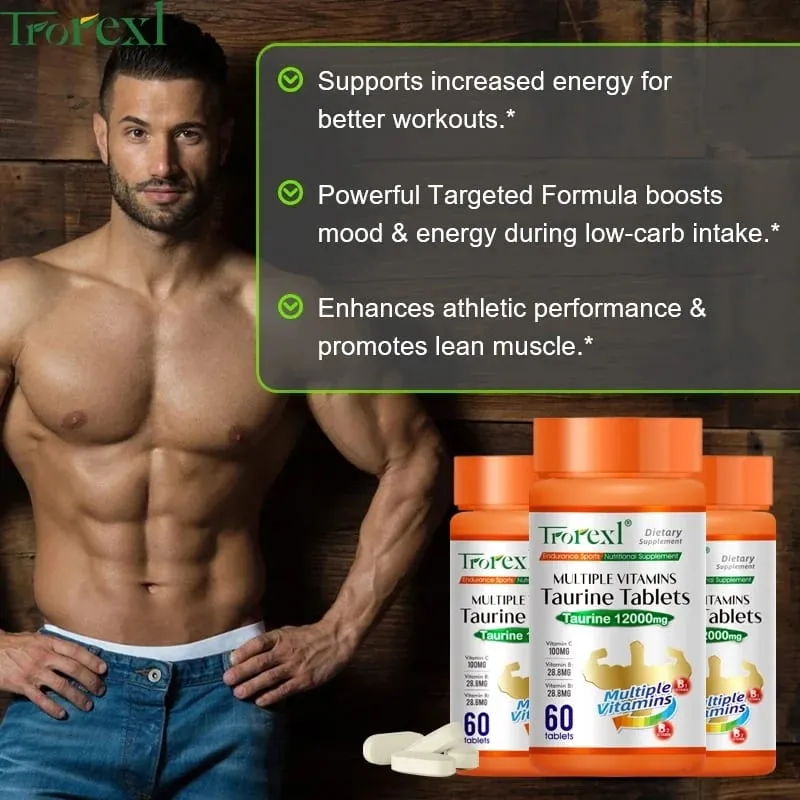 Multiple Vitamins Taurine Tablets for Energy boost fatigue relief and enhance physical strength — image 6