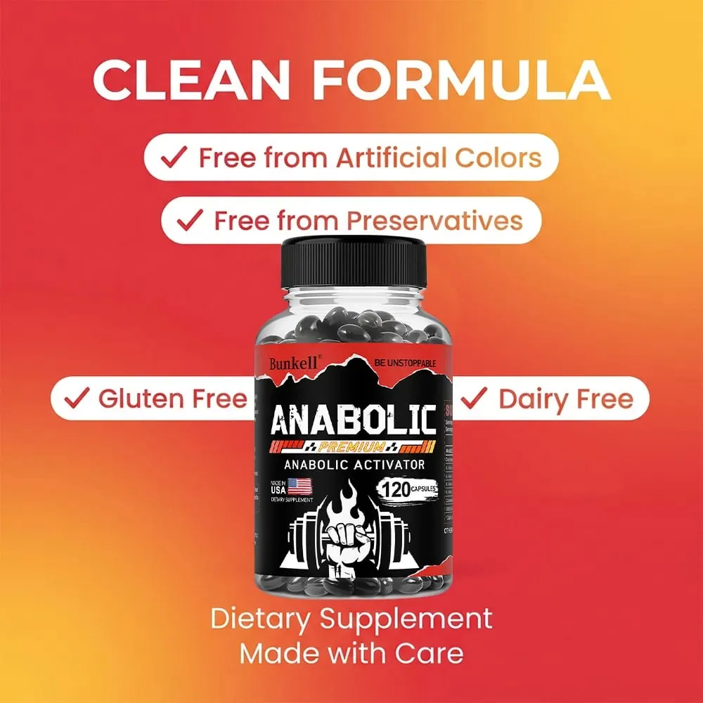 Men’s Muscle Builder Capsules Lean Muscle Growth Strength Endurance Recovery Metabolism & Abs Support 30/60/120 Κάψουλες — image 5