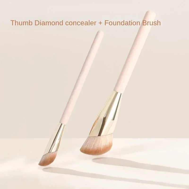 1/2pcs Foundation Brush Oblique Head Concealer Brush Face Liquid Cream Powder Make Up Brushes Face Contour Beauty Tool