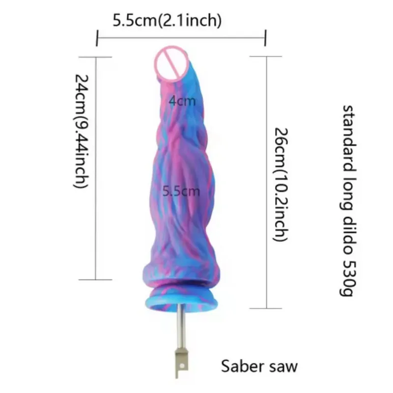 Saber Jigsaw Reciprocating Saw Besar Silikon Dildo Reciprocating Saw 3XLR VAC-U-LOCK Adaptor Lampiran Mesin Seks — image 11