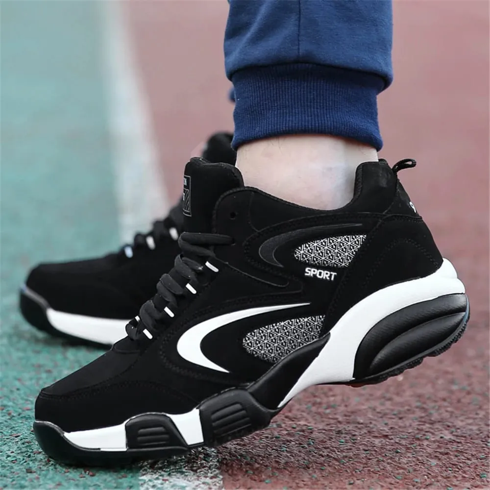Plus Size Men's Trendy Colour Block Sneakers Comfy Non Slip Lace Up Casual Durable Shoes For Men's Outdoor Activities — image 6