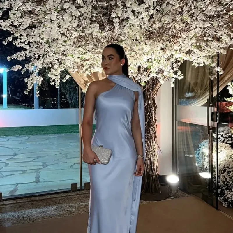 Elegant Ribbon Halter Dress Women Solid Off Shoulder Sleeveless Backless Slim Maxi Dresses 2025 Summer Autumn Party Robes Lady — image 11