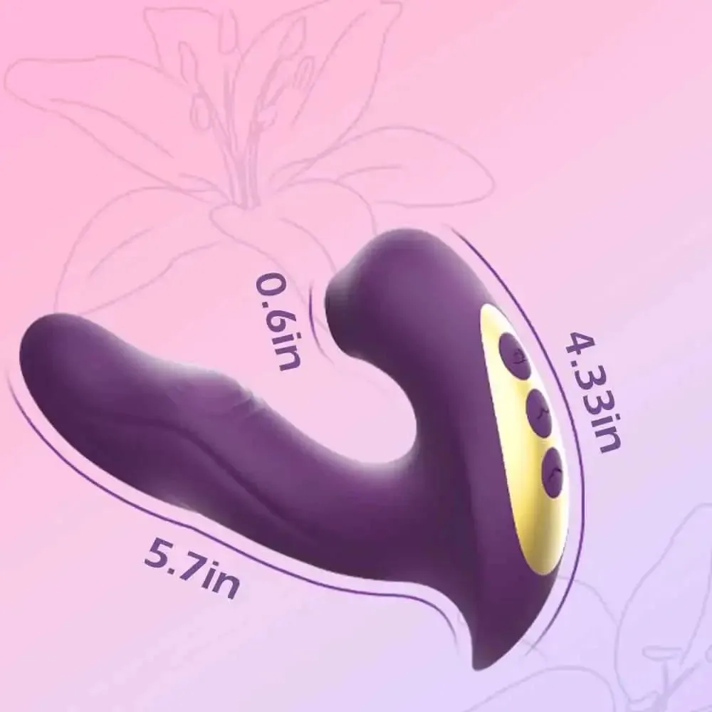 Vibrador de succión de clítoris 3 en 1 para mujeres, 15 modos, consolador para lamer la lengua y estimulador de vacío de clítoris, Juguetes sexuales para adultos