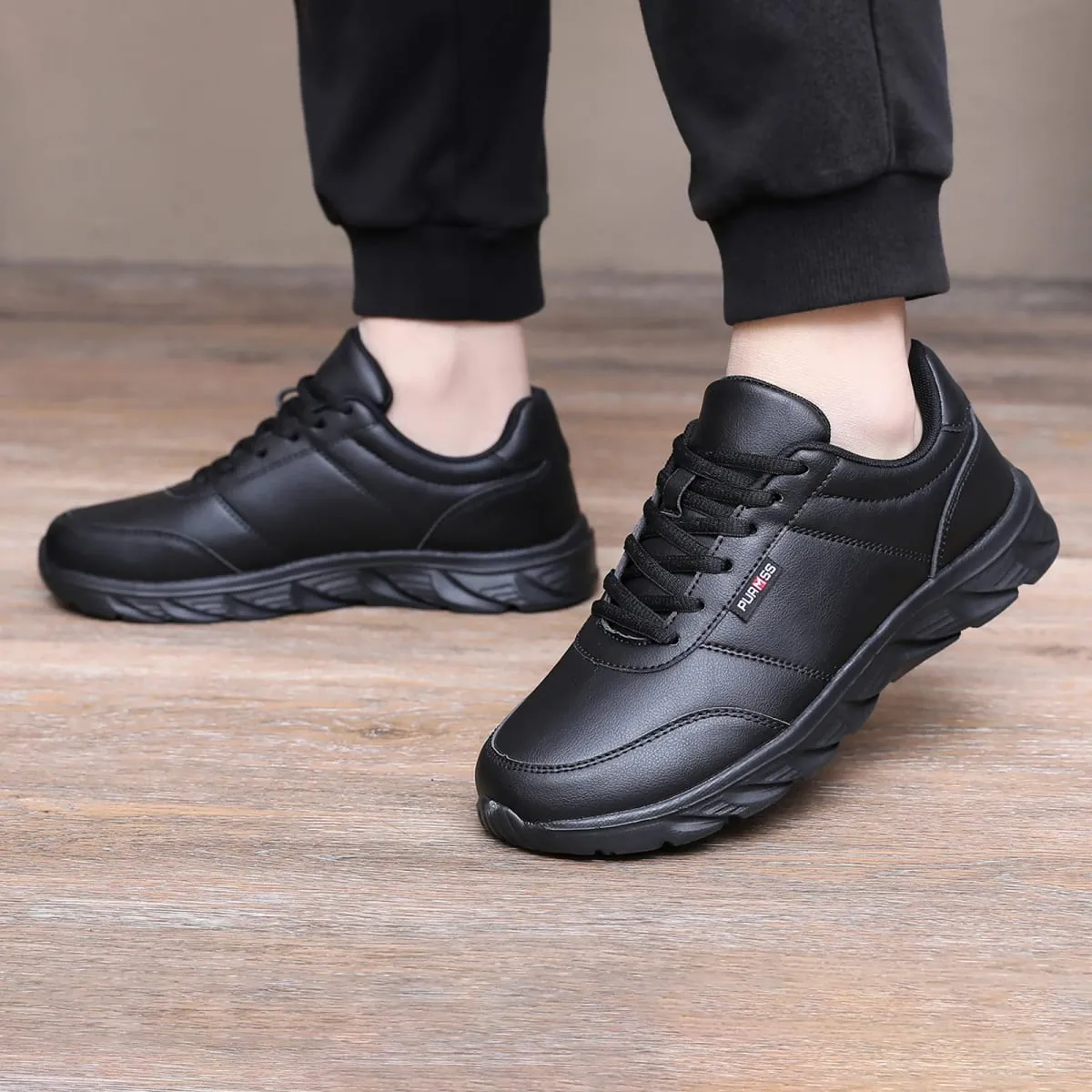 Men Shoes Soft Moccasin Shoes Comfortable Casual Shoes for Men Solid Black White Walking Men Sneakers Footwear Plus Size 39-46 — image 5
