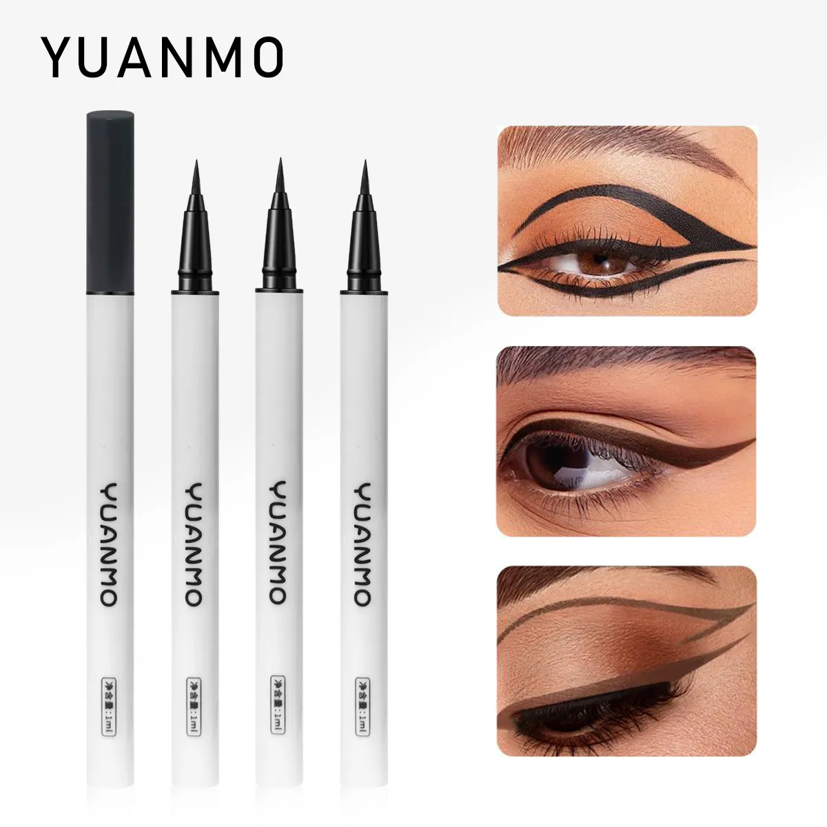 Long-lasting smooth matte finish water-resistant and stain-resistant liquid eyeliner pen eye makeup eyeliner cosmetic product — image 4