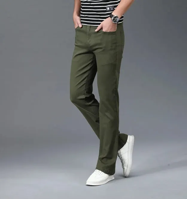 Smoke Gray Flared Jeans Of The 1980s Men High Waisted Wide Boot Cut Pants Wde Leg Denim Trousers — image 12