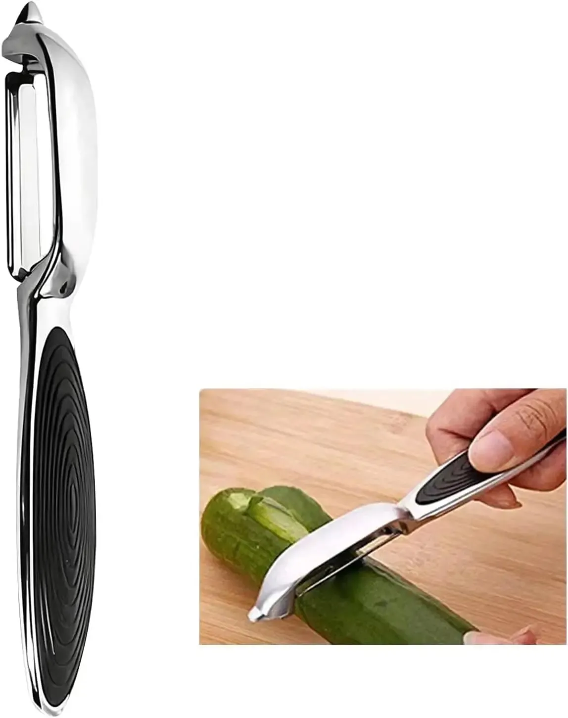 Y Shaped Vegetable Peeler Potato Peeler Rotatable Kitchen Tool for Apple Carrot Cucumber Potato Fruit Vegetable Food Preparation — image 10