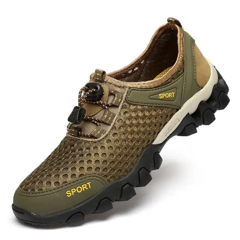 Men's mesh breathable hiking shoes summer non slip soft sole sports shoes outdoor wear-resistant shock-absorbing running shoes — image 10