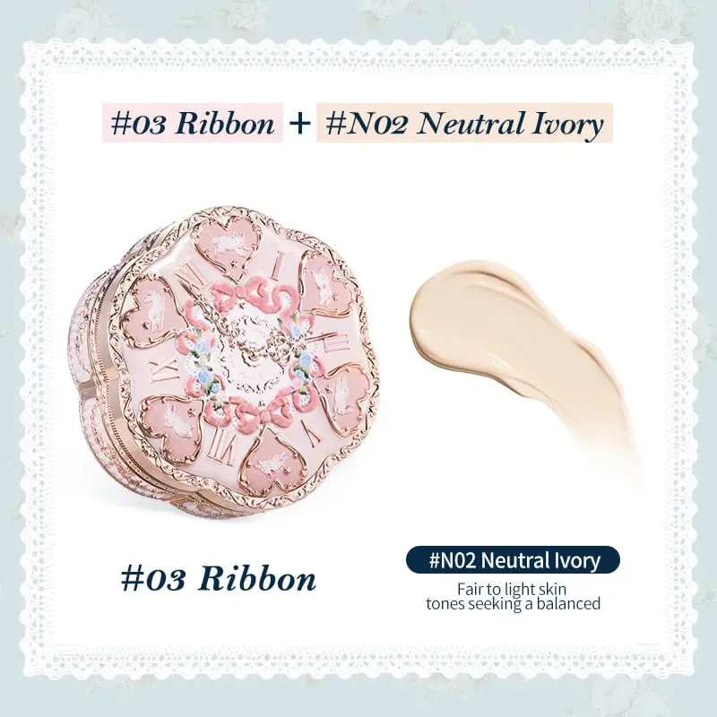 Flower Knows Bunny Garden Collection Cushion CC Cream Face Foundation Concealer Makeup Base Korean Long Lasting Fond De Teint — image 9