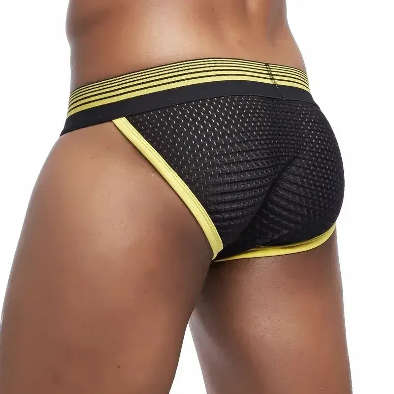 Ropa interior sexi para hombre, calzoncillos, calzoncillos de malla de nailon para hombre, ropa interior de Bikini, calzoncillos Boxer para hombre, Bikini de malla de nailon — image 13
