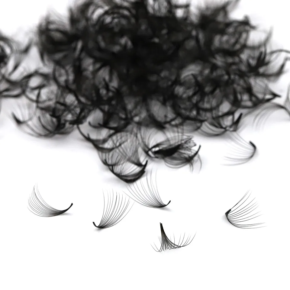 All Size 3D-40D Loose Fan Eyelash Extensions Mega Volume Fans Pointy Base Premade Fans Bouquet Professional Makeup Lashes