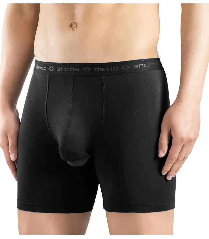 David Archy 3 Pack ملابس داخلية للرجال سراويل داخلية أساسية MicroModal ناعمة قابلة للتنفس للرجال حقيبة مزدوجة ملاكمين سريع الجفاف رياضي لياقة بدنية